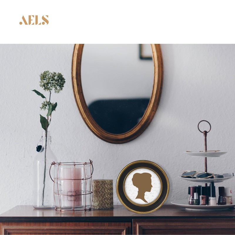 AELS 5x7 Inch Vintage Picture Frame, Elegant Antique Photo Frames