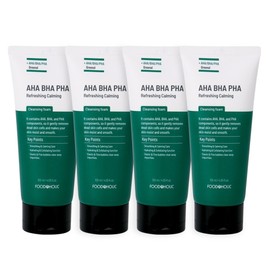 (4ea) AHA BHA PHA Refreshing Calming Cleansing Foam 120ml / Daily Pore Care Sebum Control Foam Cleansing / (4개)아하바하파하 리프레싱 카밍 클렌징폼 120ml 데일리 모공케어 피지조절 폼클렌징