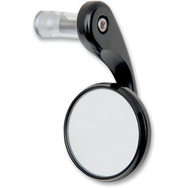 Todd's Cycle Right Black Bar-End Shooter Mirror BSMR-2