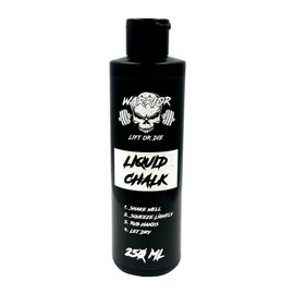 warrior gear Liquid Magnesia 250 ml Extra Strong Liquid Chalk for Dry Hands and Maximum Grip | Ideal for Strength Training, Powerlifting, Crossfit, Calisthenics, Climbing and Gymnastics