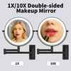 LANSI Wall Mounted Makeup Mirror with Lights, 8" Bathroom Vanity