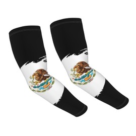 GDUUASB Cute Mexico Flag Arm Sleeves Women Men Mexican Sun Protection Cooling Sun Sleeves Basketball Arm Sleeves