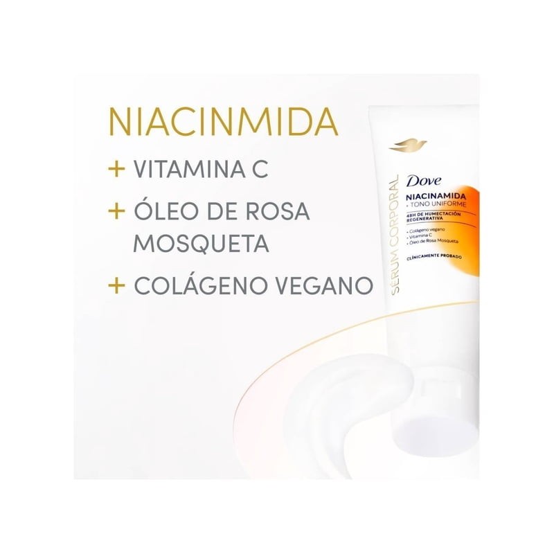 Sérum corporal Dove tono uniforme con niacinamida 200 ml