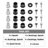 Wsays Docking Spools Mount Kits, Sissy Bar/Saddlebag/Tour Pack Mounting Spools