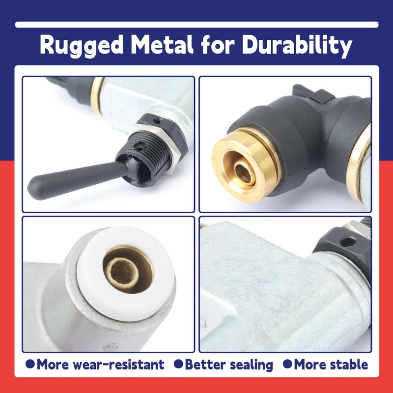 Dusledel BA14500 Big Rig Air Toggle Switch Compatible with Peterbilt