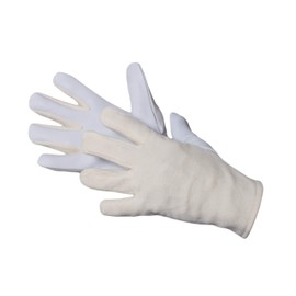 Jah 1104-IBF Leather Gloves 10 Pairs Thin / Soft Natural Size 8