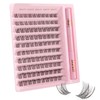 Kiusatig Eyelash Extension Kit 100PCS DIY Lash Extensions Kit Cluster