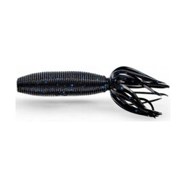 Fat 4 Inch Soft Plastic Solid Tube Bait 92F10 Pack 021 Black with Blue Flake 9 Fishing Lures Bass Jigging Bait Jig Lure Weedless Soft Plastic Swimbait Accessories Freshwater