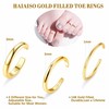 Kakonia 14K Gold Filled Toe Rings Adjustable Toe Ring for