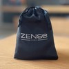 Zense - Men's Steel Earrings with Ring and CZ Diamond