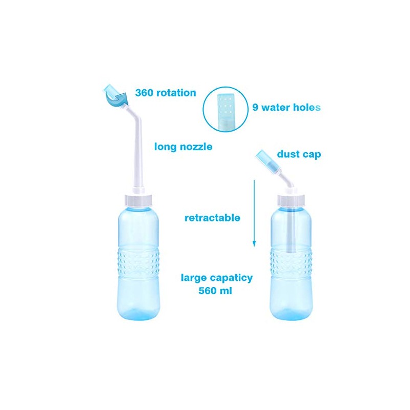 Portable Bidet Sprayer - Large Bidet Bottle 560 ML