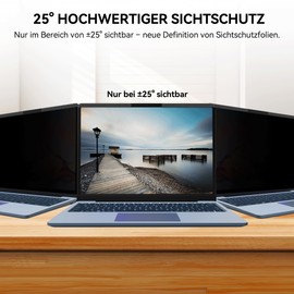 Magnetic Laptop Privacy Screen for 13.3 Inch Laptop 16:10 Privacy Screen Filter Removable Anti Blue Light Anti-Glare Privacy Screen Protector Laptop Privacy Protection Screen Protector