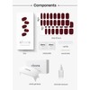 ohora Semi-Cured Gel Nail Strips Value Set (N Classic Burgundy