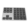 Wireless Number Pad 35 Keys Aluminum Alloy Ultrathin Rechargeable Ergonomic