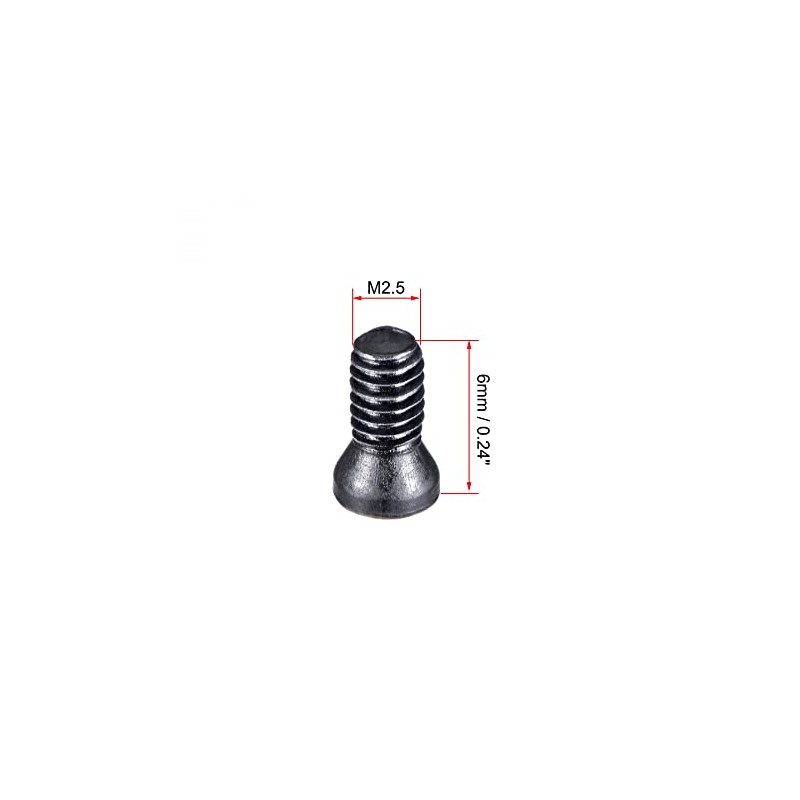 sourcing map Torx Screws Replacement Carbide Insert CNC Lathe M2.5
