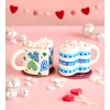 Pott’d Perfect-Pair-Mugs, Heart-Shaped Mug Painting Kit for Couples. Includes Ceramic