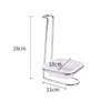 2Pcs Stainless Steel Standing Spoon Rest Stand with Ceramic Spoon