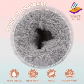 SEYUFN Baby Winter Gloves Fleece Lining Toddler Boys Warm Soft Baby Girls Adjustable Gloves Outdoor Gloves, navy