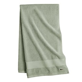 Lacoste Heritage Supima Cotton Bath Sheet, Aloe, 35" x 70"
