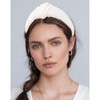 YISSION Knotted Headband Wide Headbands for Women Non Slip White