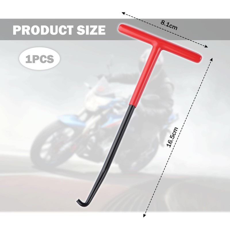 Motorcycle Exhaust Spring Puller Tool,T Handle Exhaust Hanger Removal Tool