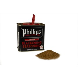 2 Pack Phillips Blackening Seasoning used in Phillips Seafood Restaurants on Blackened Chicken, Fish & Seafood