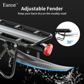 Earest Bike Rear Carrier Rack Fender Pannier Mountain Road Bicycle Luggage Cargo Alloy