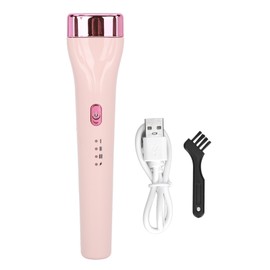 360 Degrees Push Heated Eyelash Curler Long Lasting 3 Temperature Gears Push Up Eyelash Curler with Brush Pink