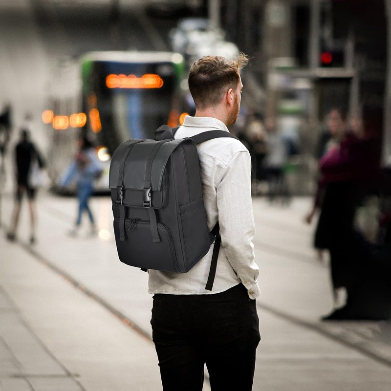 BERTASCHE Laptop Backpack 17.3 inch with Cooler Lunch Box, Work