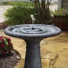 Smart Living 21300R01 AquaNura Bubbler Birdbath, Grey