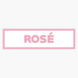 Pink R Cute Bumper Sticker Vinyl Decal 5"