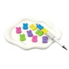 10CS Easter Bunny Silicone Beads, Colorful Rabbit Shaped Silicone Focal