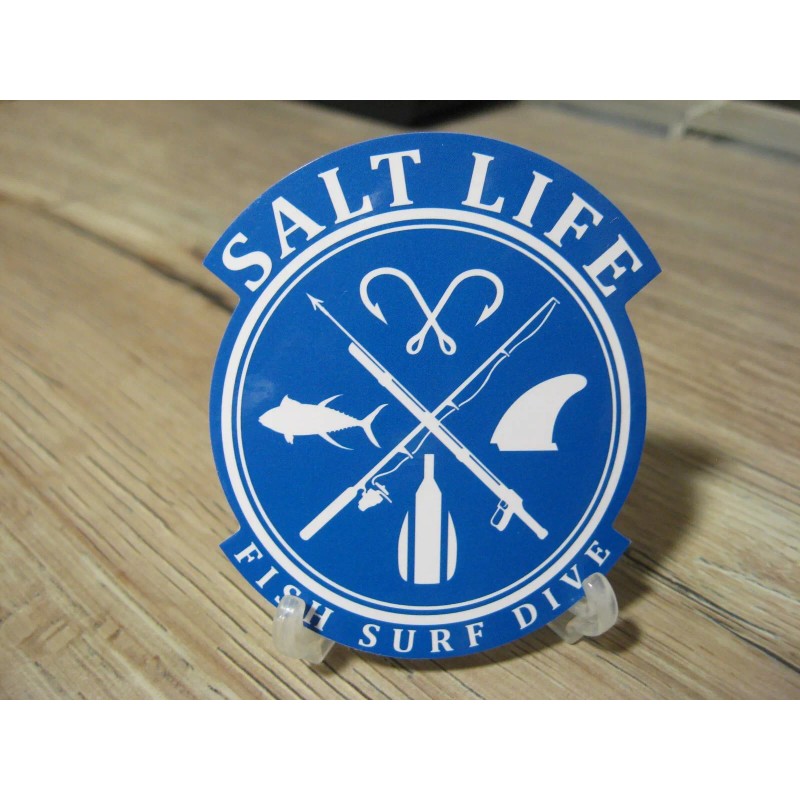 Salt Life Decal - 2.25" Surface Mount Vinyl Sticker -