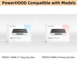 PowerHOOD 12V AC/DC Adapter Compatible with Fancyleds ‎Fancy LEDs FSB1P2.1 HDMI 2.1 / FSB1P2.0 HDMI 2.0 Fancy Sync Box Streaming Media Player Syncing Device 12VDC 12.0 Volts Power Supply Cord Charger