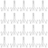 Punhung 20 Pack Clear Plastic Easel Plate Stands Holders Display