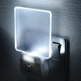 Integral LED, Plug in Walls with Dusk to Dawn Photocell, Auto Sensor Night Lighting for Hallways, Stairs, Bedrooms, Landings, Children’s Room, Baby,Infants Nursery, Kitchen, Acrylic, 0.6 W,1pack