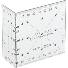 Shimizu Seisakusho Camel Polycarbonate 2-by-4 Ruler