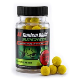 Tandem Baits Carp Food Fishing Food Pop Ups SuperFeed Fluo Mini Pop-Up 12m 30g Milk Mulberry