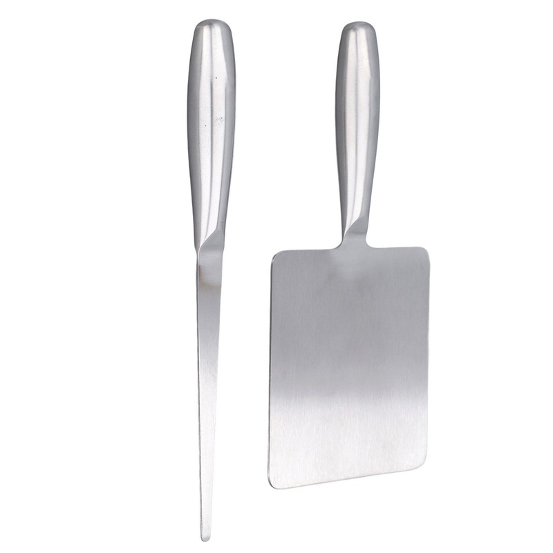 Food Scraper with Picking Stick Stainless Steel Dough Scraper Multipurpose