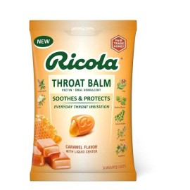 Ricola Throat Balm Drops Caramel 34 EA