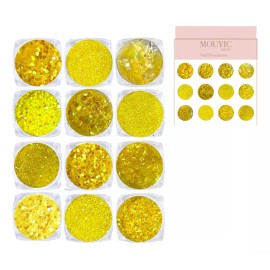 Mouyic Decoracion Para Uñas Manualidades Manicura Amarilla