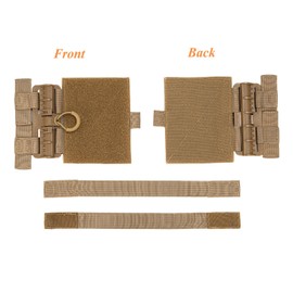 Dotacty Quick Release Cummerbund Conversion Attachment for Tactical MOLLE Vest Quick Disconnect Buckle Hook & Loop Strap & Flap Adapter for Airsoft/Training Vest Accessories CB 1 PCS