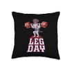 Leg Day german shorthaired pointer Throw Pillow