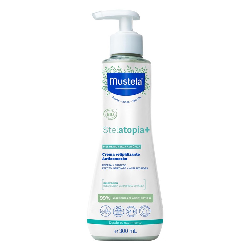 Mustela Stelatopia+ Crema Relipidizante Anticomezón para Piel Atópica 300ml