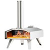 PETSITE Pizza Oven Outdoor, Wood Fired Pizza Oven with 12