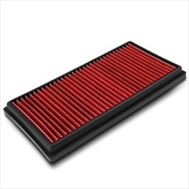 Red Reusable Washable High Flow Drop-in Air Filter Compatible with C63/Cl63/Ml63/E63/Sl63