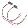 Tiardey 2pcs Voltage Tester,2.5V-30V Mini Digital DC Voltmeter with 0.28