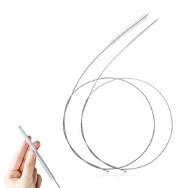 Pack of 2 Flexible Cleaning Brush, 100 cm Hose Brush, Stainless Steel Brush, Extra Long Cleaning Brush, Pipe Cleaning Brush, Multifunctional Cleaning Brush for Straw Tube Hose Bottles