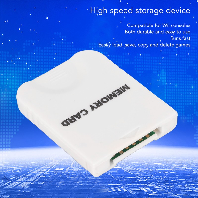 for Wii Memory Card High Speed Plug and Play White