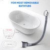 Gxpjycfob Bath Waste with Overflow Kit, Modern Chrome Design Bathtub